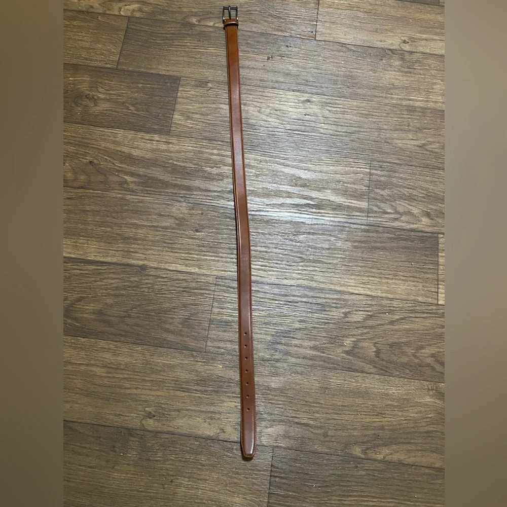 Leather mens casual belt - Picture 2 of 9